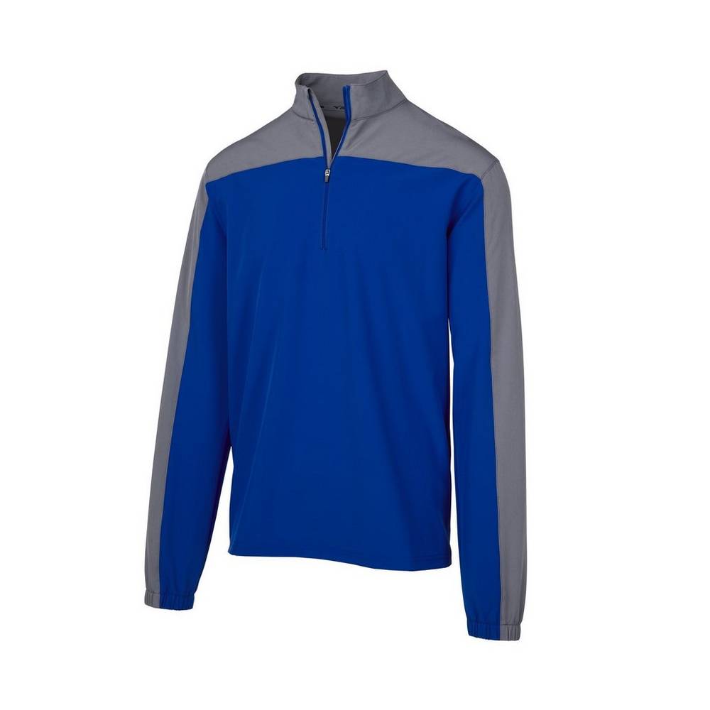 Mens Mizuno Comp Long Sleeve Batting Jacket Royal Philippines (PYKBWD268)